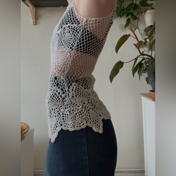 Vintage Crochet Fairy Tank – Size S - Picture 1 of 5